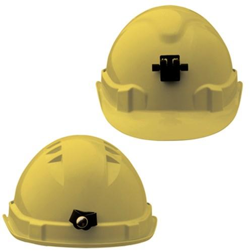 Pro Choice Hard Hat (V6) - Vented, 6 Point Push-lock Harness C/w Lamp Bracket X 20 - HHV6LB PPE Pro Choice YELLOW  